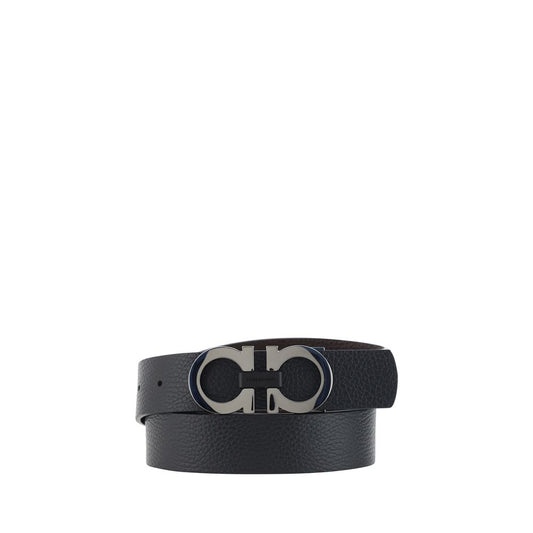 Ferragamo Black Calf Leather Bos Taurus Regular Belt 100 cm / 40 Inches,105 cm / 42 Inches,110 cm / 44 Inches,115 cm / 46 Inches,1728,72470364320,90 cm / 36 Inches,95 cm / 38 Inches,Accessories,Belts - Accessories,Black,Ferragamo,Men,New with tags,Regular