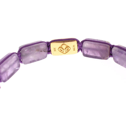 Nialaya CZ Amethyst 18K Gold 925 Bracelet Bracelet