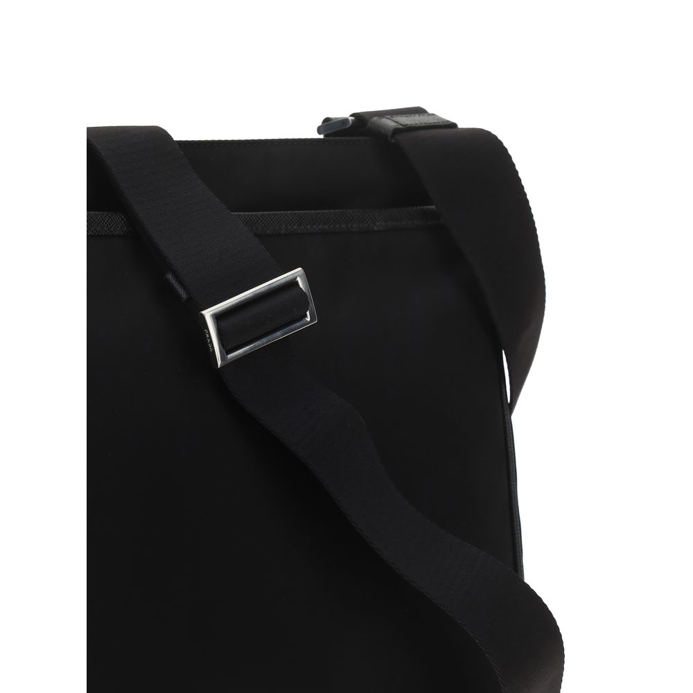 Prada Black Nylon Shoulder Bag 1728,72470364320,Bags,Black,Men,New with tags,Prada,Shoulder Bags - Bags