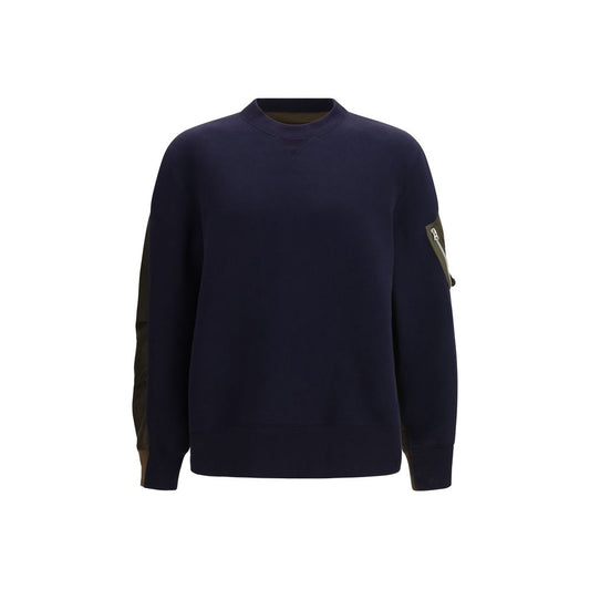Sacai Blue Cotton Sweatshirt1,1728,72470364320,Blue,Clothing,Men,New with tags,Sacai,Sweaters - Clothing,Sweatshirts - Sweaters - Clothing