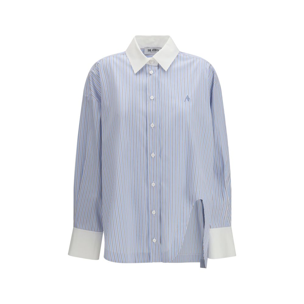 The Attico Blue Cotton Pattern Shirt 1728,72470364320,Blue,Clothing,IT36 | XS,IT38 | S,New with tags,Pattern - Shirts - Clothing,Shirts - Clothing,The Attico,Women