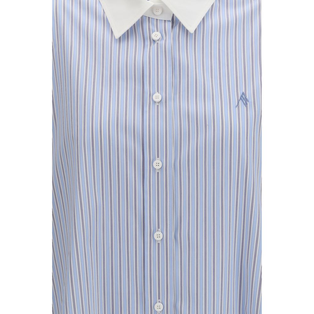 The Attico Blue Cotton Pattern Shirt 1728,72470364320,Blue,Clothing,IT36 | XS,IT38 | S,New with tags,Pattern - Shirts - Clothing,Shirts - Clothing,The Attico,Women