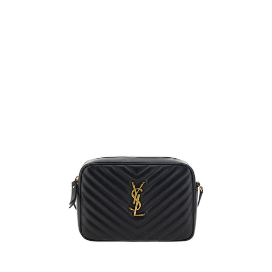 Saint Laurent Black Calf Leather Bos Taurus Shoulder Bag 1728,72470364320,Bags,Black,New with tags,Saint Laurent,Shoulder Bags - Bags,Women