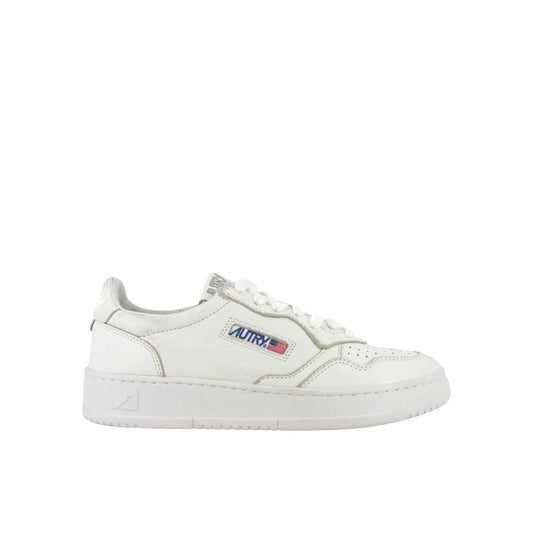 Autry White Leather Low Top Sneakers 1728,75611013280,Autry,EU36/US6,EU37/US7,EU38/US8,EU39/US9,EU41/US11,Low Tops - Sneakers - Shoes,New with tags,Shoes,Sneakers - Shoes,White,Women