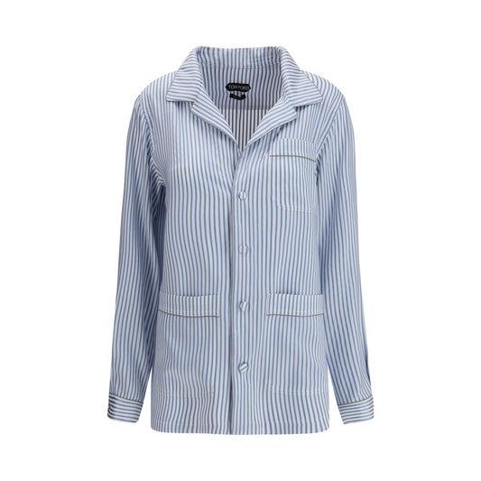 Tom Ford Multicolor Silk Top Sleepwear 1728,72470364320,Clothing,IT38 | S,Multicolor,New with tags,Sleepwear - Clothing,Tom Ford,Tops - Sleepwear - Clothing,Women