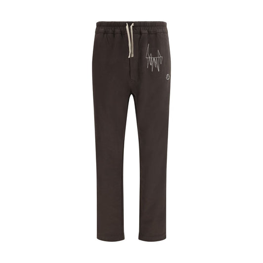 Moncler x Rick Owens Brown Cotton Athletic Pants 1728,72470364320,Athletic Pants - Pants - Clothing,Brown,Clothing,L,Men,Moncler x Rick Owens,New with tags,Pants - Clothing