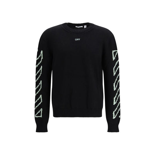 Off-White Black Cotton Sweatshirt 1728,72470364320,Black,Clothing,L,M,Men,New with tags,Off-White,S,Sweaters - Clothing,Sweatshirts - Sweaters - Clothing