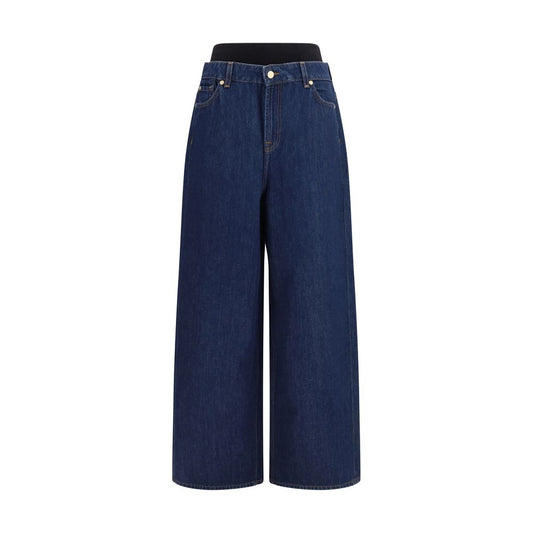 7FOR Blue Cotton Relaxed Fit Jeans 1728,26,27,28,72470364320,7FOR,Blue,Clothing,Jeans Denim - Clothing,New with tags,Relaxed Fit Jeans - Jeans Denim - Clothing,Women