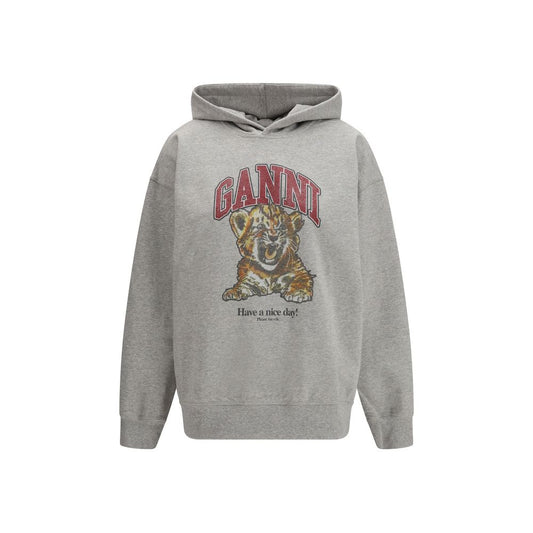 Ganni Gray Cotton Sweatshirt 1728,72470364320,Clothing,Ganni,Gray,L,M,New with tags,S,Sweaters - Clothing,Sweatshirts - Sweaters - Clothing,Women,XS