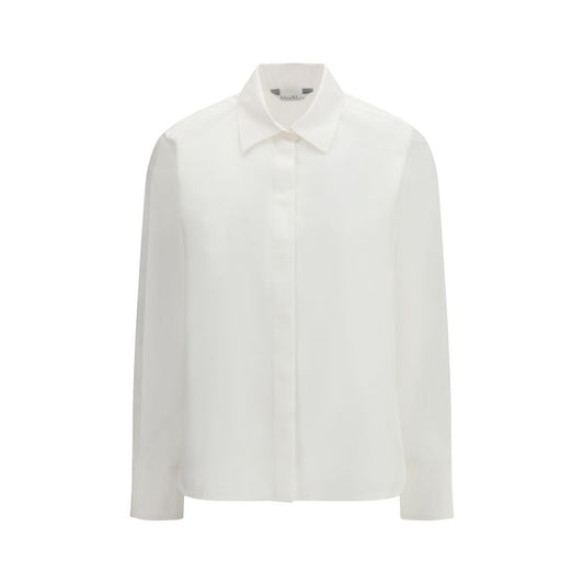Max Mara White Cotton Dress Shirt 1728,72470364320,Clothing,Dress Shirts - Shirts - Clothing,IT40 | M,IT42 | L,Max Mara,New with tags,Shirts - Clothing,White,Women