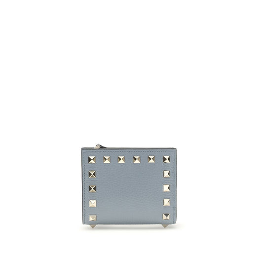 Valentino Garavani Blue Lamb Ovis Aries Aries Wallet 1728,72470364320,Accessories,Blue,New with tags,Valentino Garavani,Wallets - Accessories,Wallets - Wallets - Accessories,Women
