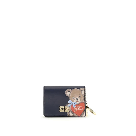 Ganni Black Recycled Leather Wallet 1728,72470364320,Accessories,Black,Ganni,New with tags,Wallets - Accessories,Wallets - Wallets - Accessories,Women