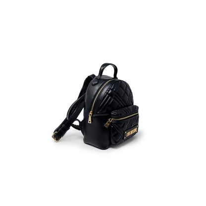 Love Moschino Black Polyethylene Backpack 1728,71956299936,Backpacks - Bags,Bags,Black,Love Moschino,New with tags,Women