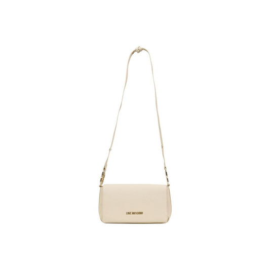 Love Moschino Beige Polyethylene Handbag 1728,71956299936,Bags,Beige,Handbags - Bags,Love Moschino,New with tags,Women