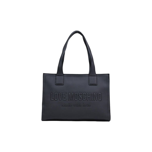 Love Moschino Black Polyethylene Handbag 1728,71956299936,Bags,Black,Handbags - Bags,Love Moschino,New with tags,Women
