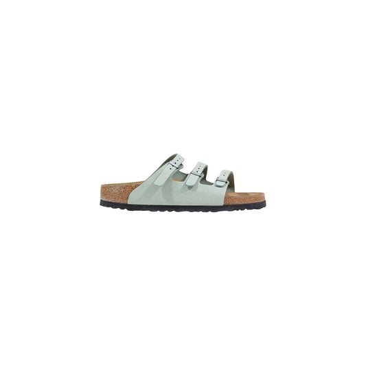 Birkenstock Green Leather Flat Sandals 1728,71956299936,Birkenstock,EU36/US6,EU37/US7,EU38/US8,EU40/US10,Flat - Sandals - Shoes,Green,New with tags,Sandals - Shoes,Shoes,Women