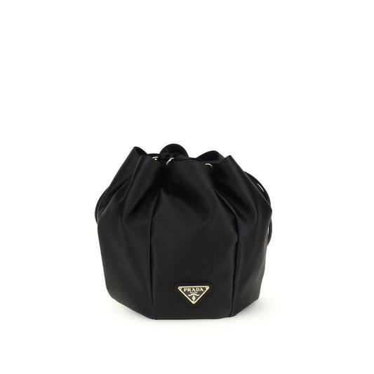 Prada Black Silk Backet Bag 1728,72470364320,Bags,Black,Bucket Bags - Bags,New with tags,Prada,Women