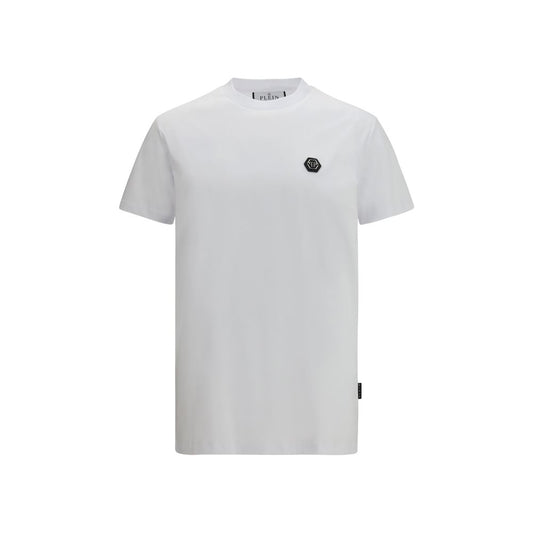 Philipp Plein White Cotton T-Shirt 1728,72470364320,Clothing,L,M,Men,New with tags,Philipp Plein,S,T-Shirts - Clothing,White,XL