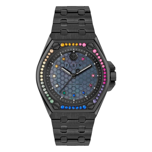 Philipp Plein Black Stainless Steel Dress Watch 1728,67434610848,Accessories,Black,Dress Watches - Watches - Accessories,New with tags,Philipp Plein,Watches - Accessories,Women
