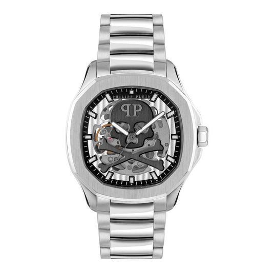 Philipp Plein Gray Stainless Steel Dress Watch 1728,67434610848,Accessories,Dress Watches - Watches - Accessories,Gray,Men,New with tags,Philipp Plein,Watches - Accessories