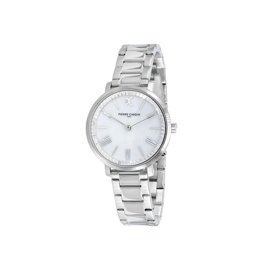Pierre Cardin Gray Stainless Steel Dress Watch 1728,67434610848,Accessories,Dress Watches - Watches - Accessories,Gray,New with tags,Pierre Cardin,Watches - Accessories,Women