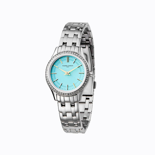 Pierre Cardin Gray Stainless Steel Dress Watch 1728,67434610848,Accessories,Dress Watches - Watches - Accessories,Gray,New with tags,Pierre Cardin,Watches - Accessories,Women