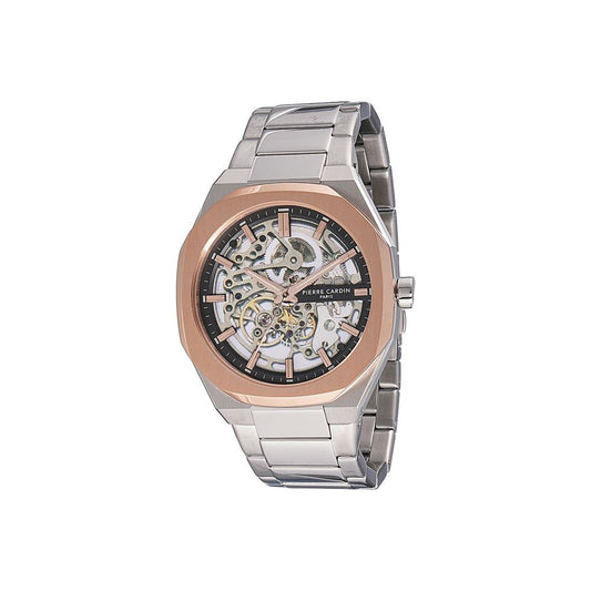 Pierre Cardin Gray Stainless Steel Dress Watch 1728,67434610848,Accessories,Dress Watches - Watches - Accessories,Gray,Men,New with tags,Pierre Cardin,Watches - Accessories