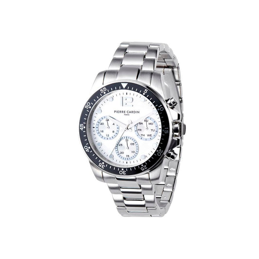 Pierre Cardin Gray Stainless Steel Dress Watch 1728,67434610848,Accessories,Dress Watches - Watches - Accessories,Gray,Men,New with tags,Pierre Cardin,Watches - Accessories