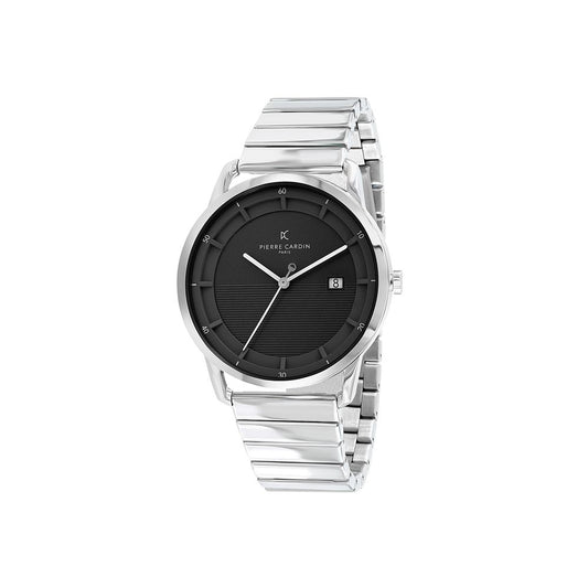 Pierre Cardin Gray Stainless Steel Dress Watch 1728,67434610848,Accessories,Dress Watches - Watches - Accessories,Gray,Men,New with tags,Pierre Cardin,Watches - Accessories