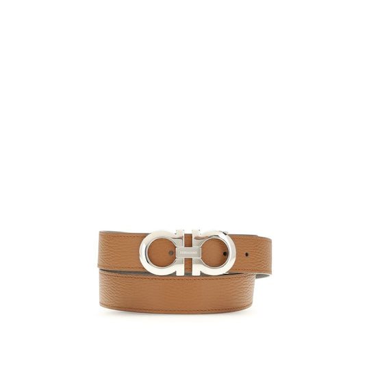 Ferragamo Brown Calf Leather Bos Taurus Belt 100 cm / 40 Inches,105 cm / 42 Inches,110 cm / 44 Inches,115 cm / 46 Inches,1728,72470364320,90 cm / 36 Inches,Accessories,Belts - Accessories,Brown,Ferragamo,Men,New with tags