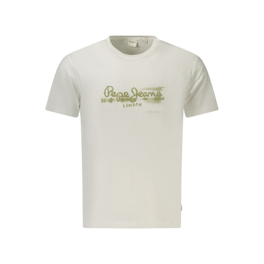 Pepe Jeans Bianco Cotton Men T-Shirt 1728,67403481248,Clothing,L,M,Men,New with tags,Pepe Jeans,S,T-Shirts - Clothing,T-Shirts - T-Shirts - Clothing,White,XL,XXL