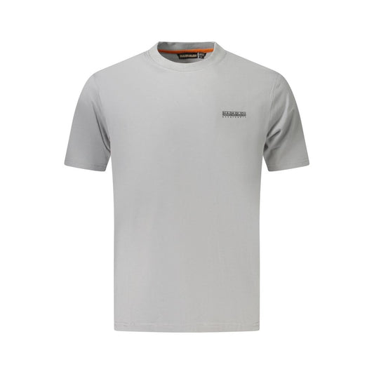 Napapijri Grigio Cotton Men T-Shirt 1728,3XL,67403481248,Clothing,Gray,L,M,Men,Napapijri,New with tags,S,T-Shirts - Clothing,T-Shirts - T-Shirts - Clothing,XL,XXL