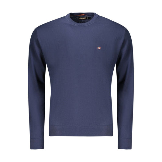 Napapijri Blue Cotton Men's Shirt 1728,3XL,67403481248,Blue,Clothing,L,M,Men,Napapijri,New with tags,S,Sweaters - Clothing,Sweatshirts - Sweaters - Clothing,XL,XXL