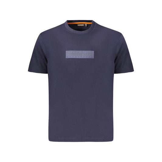 Napapijri Blue Cotton Men T-Shirt 1728,67403481248,Blue,Clothing,L,M,Men,Napapijri,New with tags,S,T-Shirts - Clothing,T-Shirts - T-Shirts - Clothing,XL