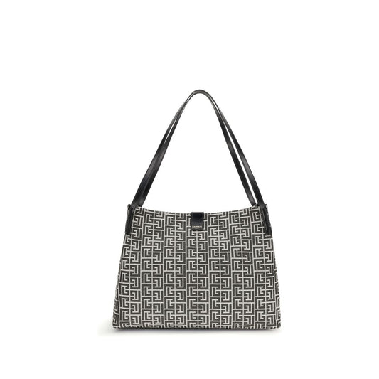 Balmain Black Cotton Shoulder Bag 1728,72470364320,Bags,Balmain,Black,New with tags,Shoulder Bags - Bags,Women