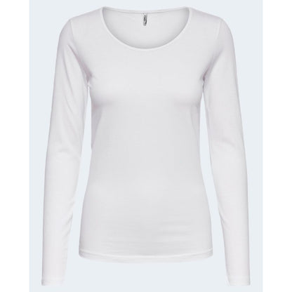 Only White Cotton Long Sleeve T-Shirt