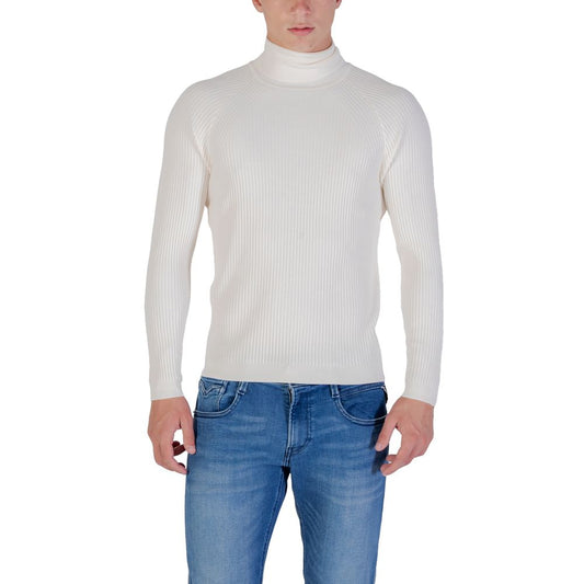 Antony Morato Cream Viscose Turtleneck 1728,71956299936,Antony Morato,Clothing,Cream,IT52 | XL,IT54 | XXL,Men,New with tags,Sweaters - Clothing,Turtlenecks - Sweaters - Clothing