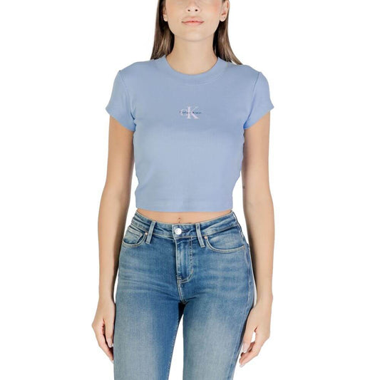 Calvin Klein Jeans Blue Cotton T-Shirt 1728,71956299936,Blue,Calvin Klein Jeans,Clothing,IT38|XS,IT40|S,IT42|M,IT44|L,New with tags,T-Shirts - Clothing,T-Shirts - T-Shirts - Clothing,Women