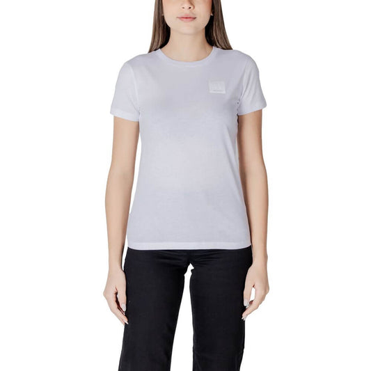 Armani Exchange White Cotton T-Shirt 1728,71956299936,Armani Exchange,Clothing,IT38|XS,IT40|S,IT42|M,IT44|L,New with tags,T-Shirts - Clothing,T-Shirts - T-Shirts - Clothing,White,Women,XL,XXL