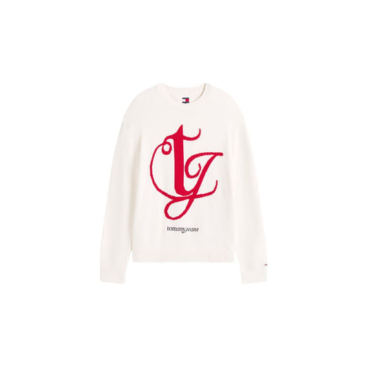 Tommy Hilfiger Jeans Cream Recycled Cotton Sweatshirt 1728,71956299936,Clothing,Cream,IT48 | L,IT52 | XL,Men,New with tags,Sweaters - Clothing,Sweatshirts - Sweaters - Clothing,Tommy Hilfiger Jeans