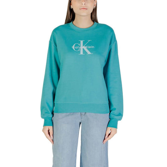 Calvin Klein Jeans Blue Cotton Sweatshirt 1728,71956299936,Blue,Calvin Klein Jeans,Clothing,IT40|S,IT42|M,New with tags,Sportswear - Clothing,Sweatshirt - Sportswear - Clothing,Women