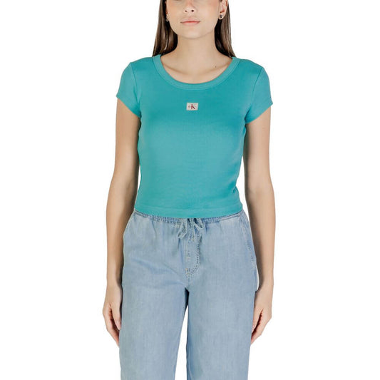 Calvin Klein Jeans Blue Cotton T-Shirt 1728,71956299936,Blue,Calvin Klein Jeans,Clothing,IT38|XS,IT40|S,IT42|M,IT44|L,New with tags,T-Shirts - Clothing,T-Shirts - T-Shirts - Clothing,Women