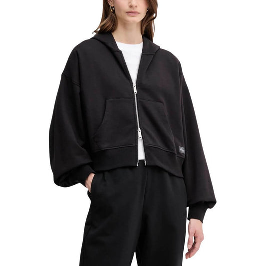 Calvin Klein Jeans Black Cotton Hoodie 1728,71956299936,Black,Calvin Klein Jeans,Clothing,Hoodies - Sweaters - Clothing,IT38|XS,IT40|S,IT42|M,New with tags,Sweaters - Clothing,Women,XL