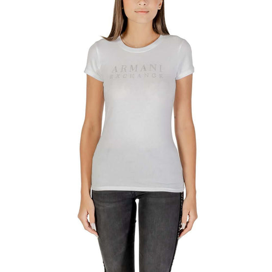 Armani Exchange White Cotton T-Shirt 1728,71956299936,Armani Exchange,Clothing,IT38|XS,New with tags,T-Shirts - Clothing,T-Shirts - T-Shirts - Clothing,White,Women,XL