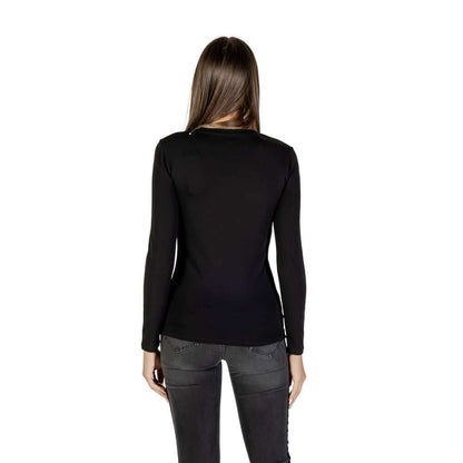 Armani Exchange Black Cotton T-Shirt