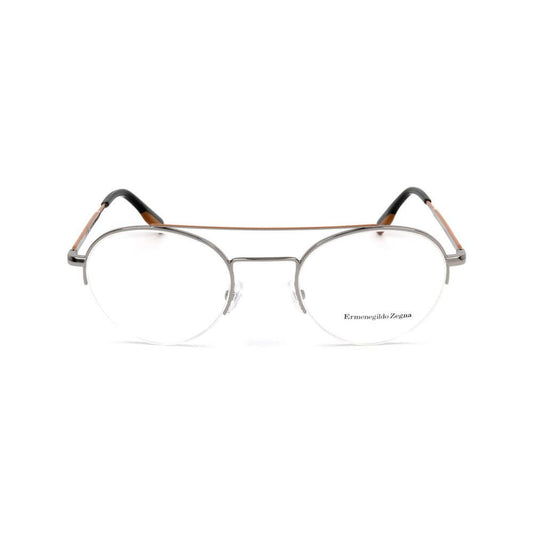 Ermenegildo Zegna Gray Metal Glasses (Frames) 1728,67434610848,Accessories,Ermenegildo Zegna,Glasses (Frames) - Glasses and Sunglasses - Accessories,Glasses and Sunglasses - Accessories,Gray,Men,New with tags