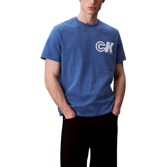 Calvin Klein Jeans Blue Cotton T-Shirt 1728,71956299936,Blue,Calvin Klein Jeans,Clothing,IT46 | M,Men,New with tags,Sportswear - Clothing,T-Shirts - Clothing,T-Shirts - T-Shirts - Clothing