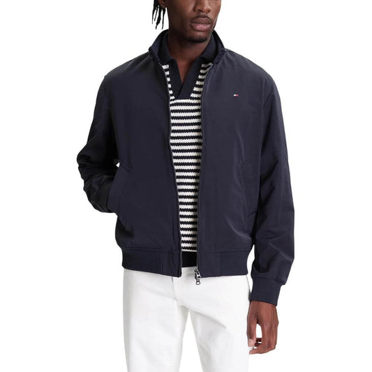 Tommy Hilfiger Blue Recycled Polyester Bomber 1728,71956299936,Blue,Bombers - Jackets & Coats - Clothing,Clothing,IT44 | S,IT54 | XXL,Jackets & Coats - Clothing,Men,New with tags,Tommy Hilfiger
