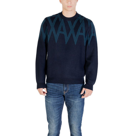 Armani Exchange Black Marabou Sweatshirt 1728,71956299936,Armani Exchange,Black,Clothing,IT44 | S,Men,New with tags,Sweaters - Clothing,Sweatshirts - Sweaters - Clothing