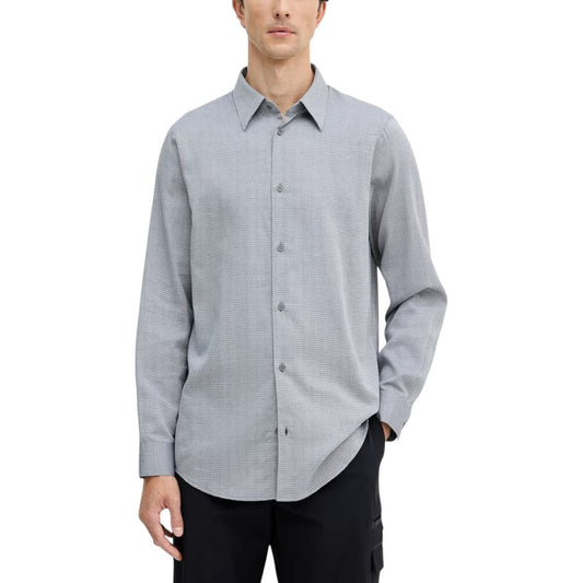 Armani Exchange Black And White Cotton Dress Shirt 1728,71956299936,Armani Exchange,Black and White,Clothing,Dress Shirts - Shirts - Clothing,IT44 | S,IT48 | L,Men,New with tags,Shirts - Clothing